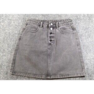 Princess Polly Skirt - Faded Black Denim - US Size 4